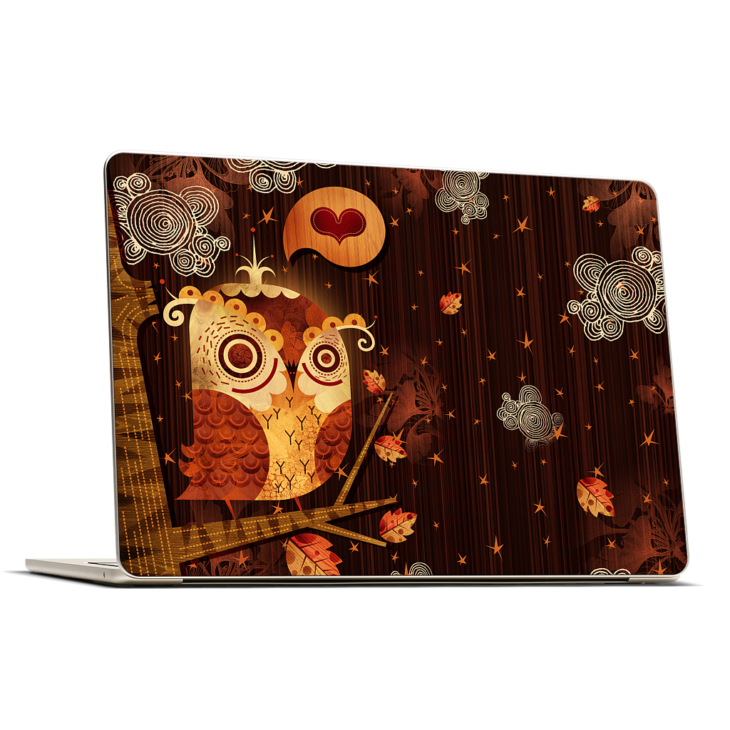 The Enamored Owl MacBook Skin