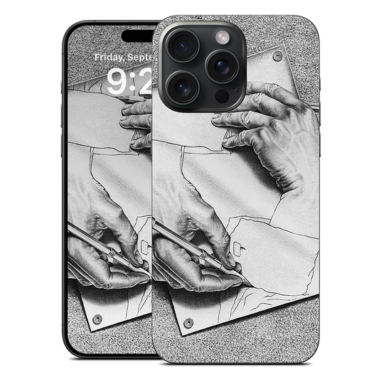 Drawing Hands iPhone Skin