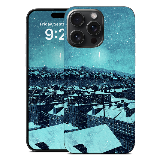 "we wait out the storm, and i am floored" iPhone Skin
