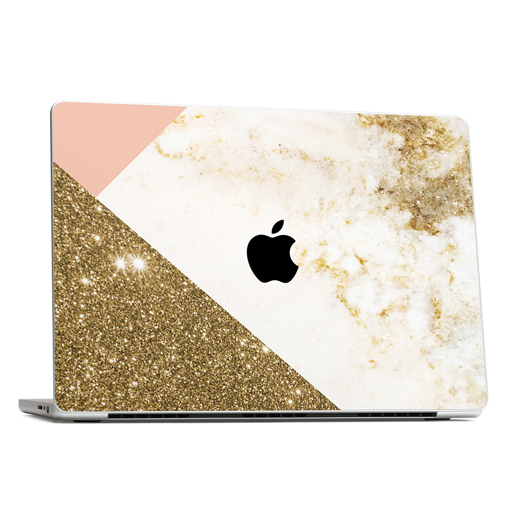 Gold Marble Collage  MacBook Skin