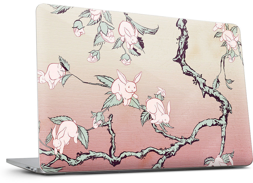 Bunny Blossom MacBook Skin