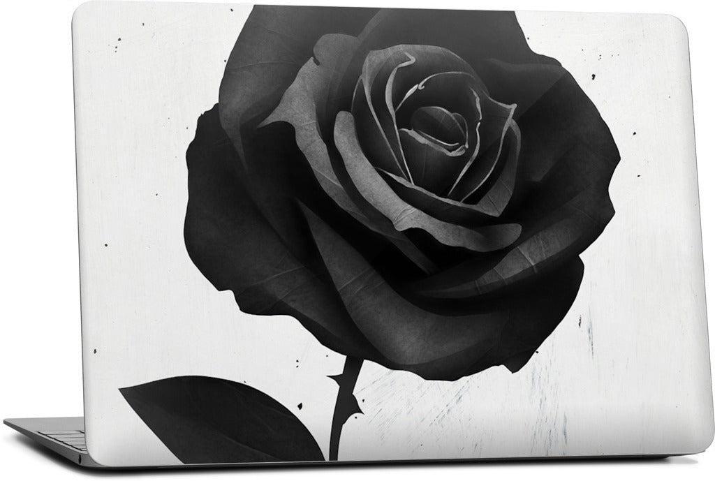 Fabric Rose MacBook Skin