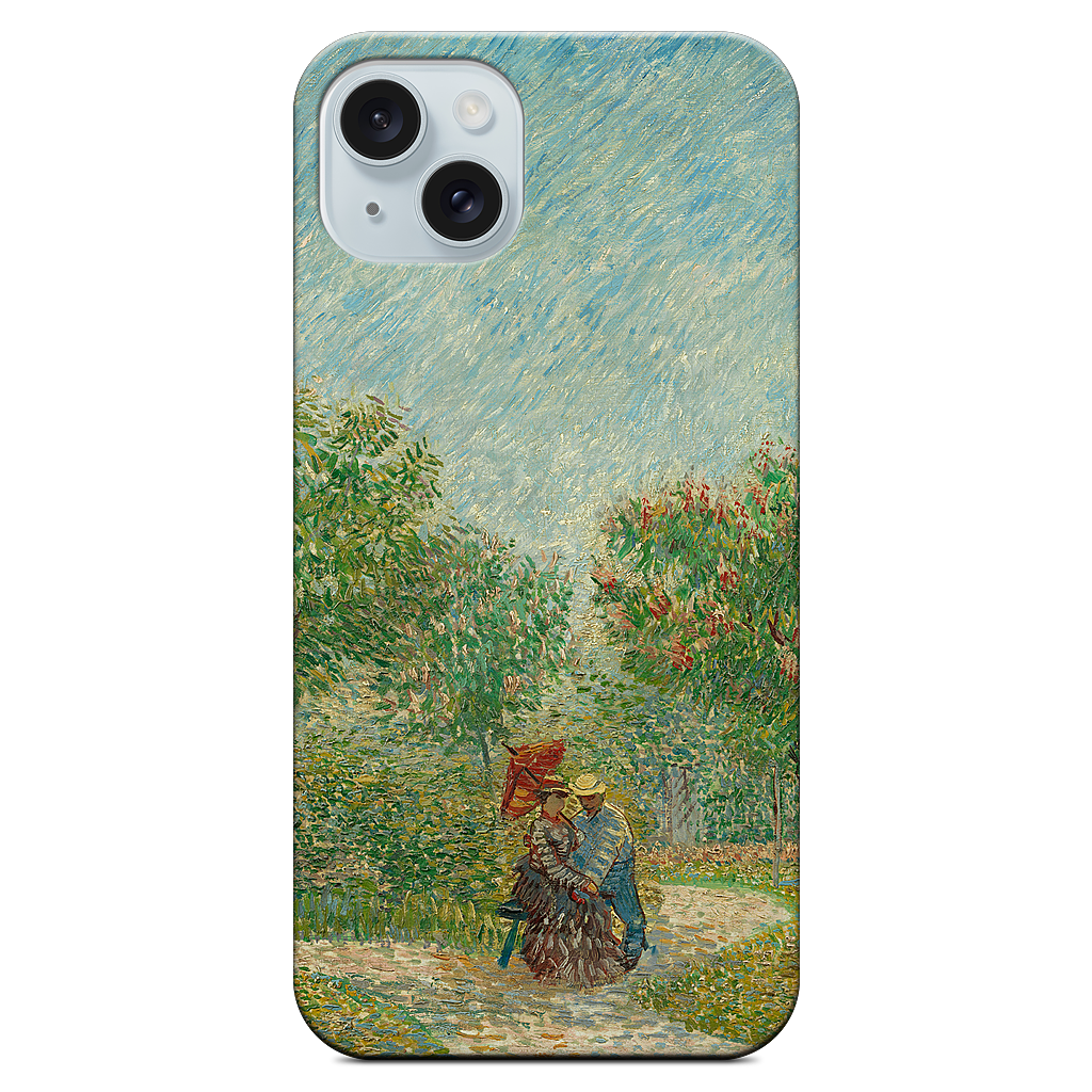 Garden with Courting Couples iPhone Case