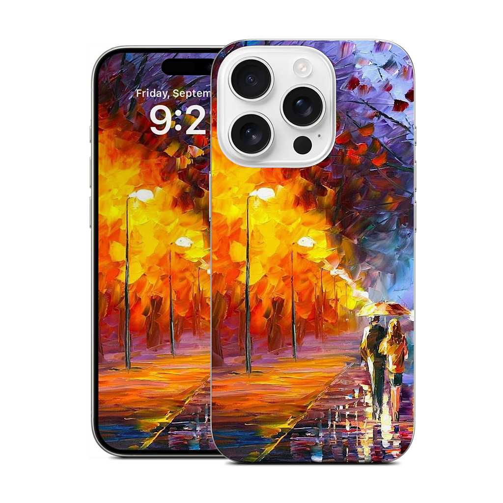 ALLEY BY THE LAKE by Leonid Afremov iPhone Skin