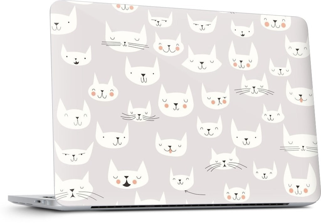 Cat Faces MacBook Skin