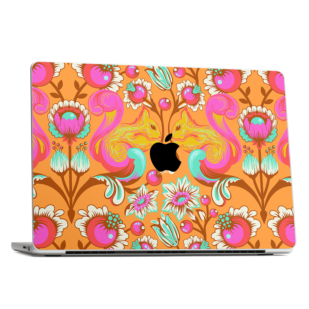 Squirrel Begonia MacBook Skin