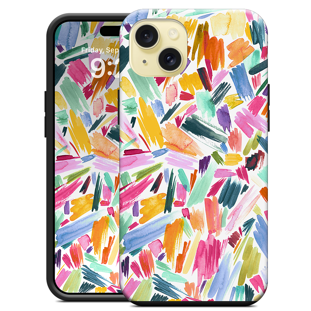 Colorful Abstract Strokes iPhone Case