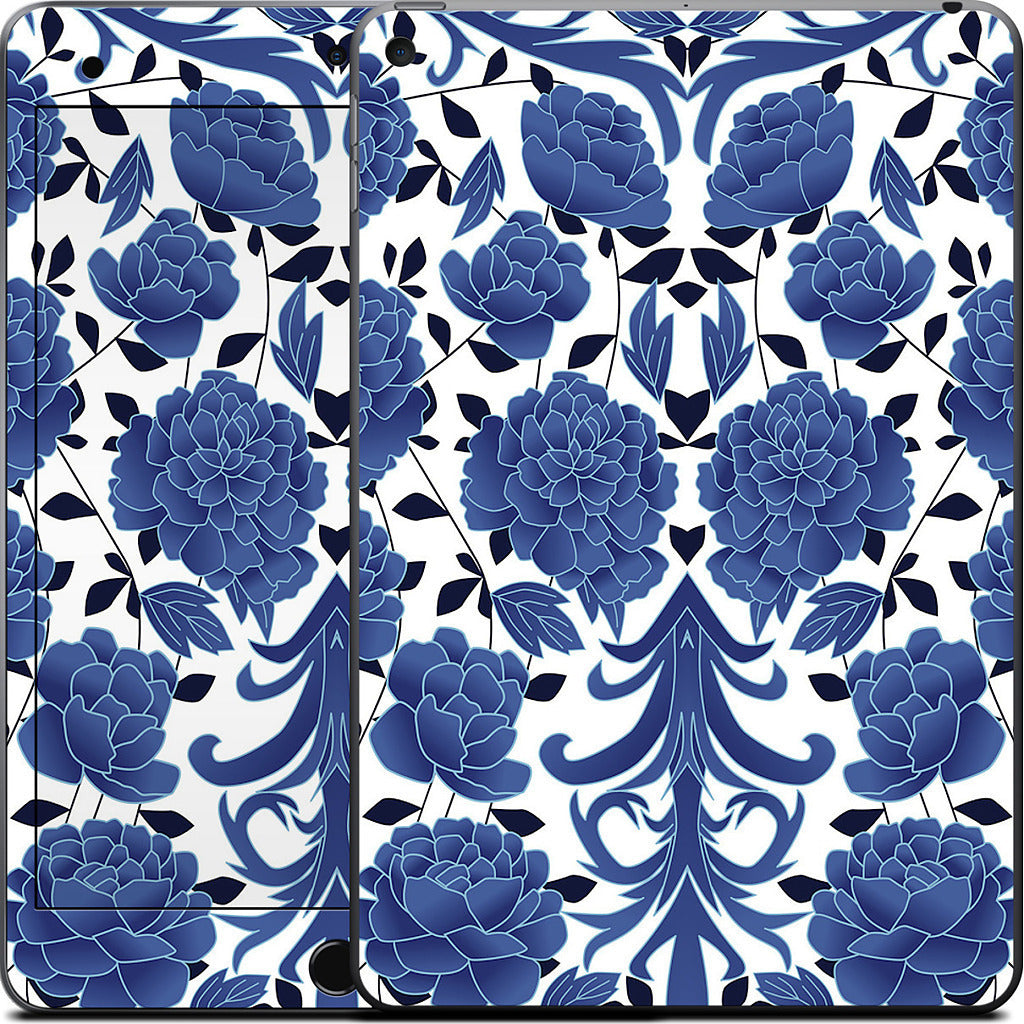 Blue flowers iPad Skin