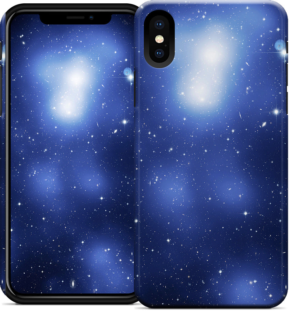 Galaxy Cluster Blue iPhone Case