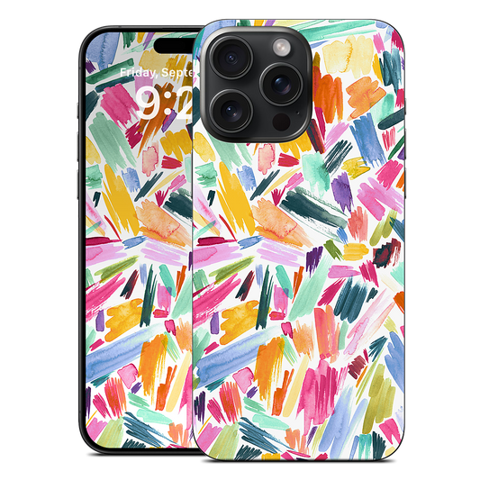 Colorful Abstract Strokes iPhone Skin