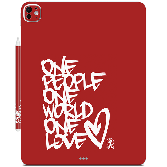 One People, One World, One Love iPad Skin