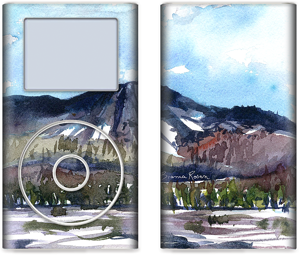 Ski Mountain iPod Skin
