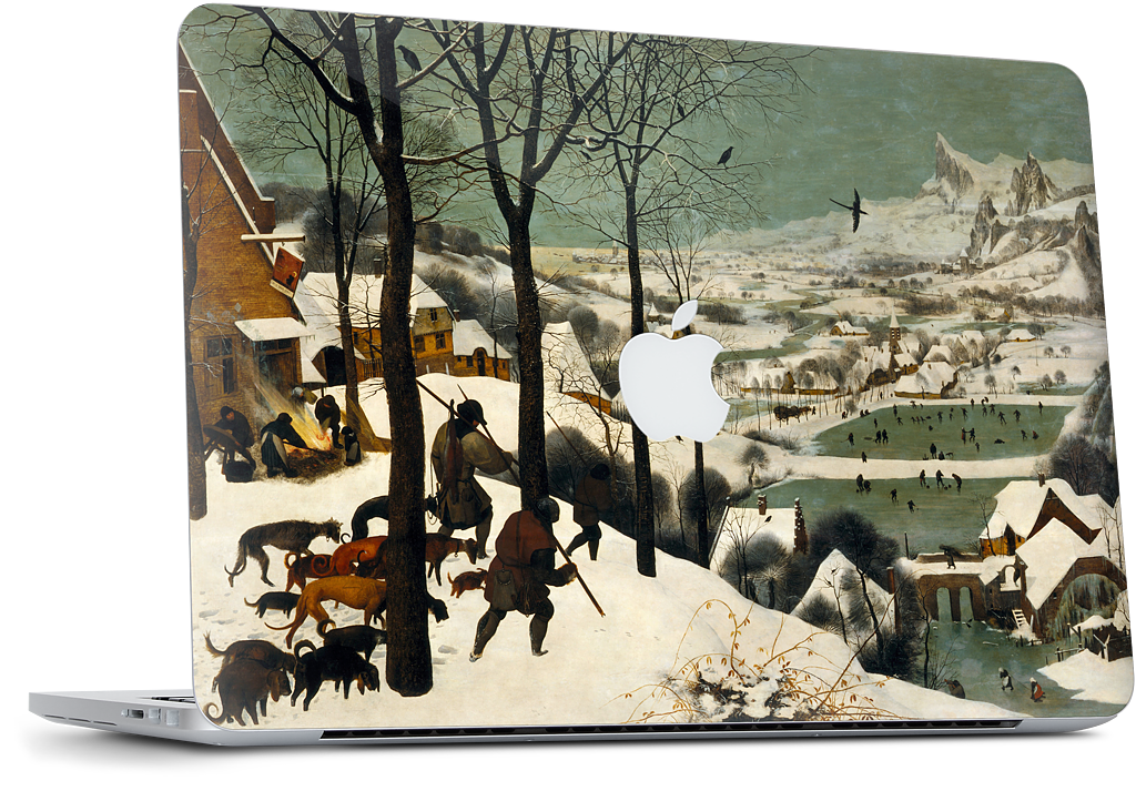 Hunters in the Snow MacBook Skin