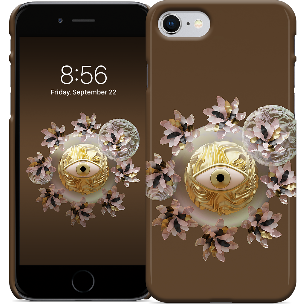 Golden Flowers iPhone Case