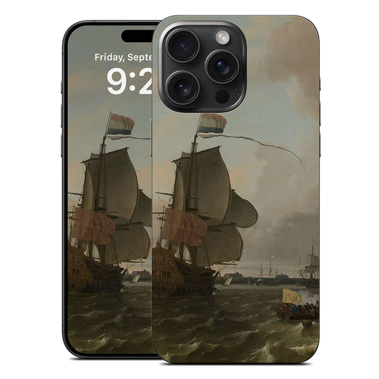 The Warship Brielle on the Maas Rotterdam iPhone Skin