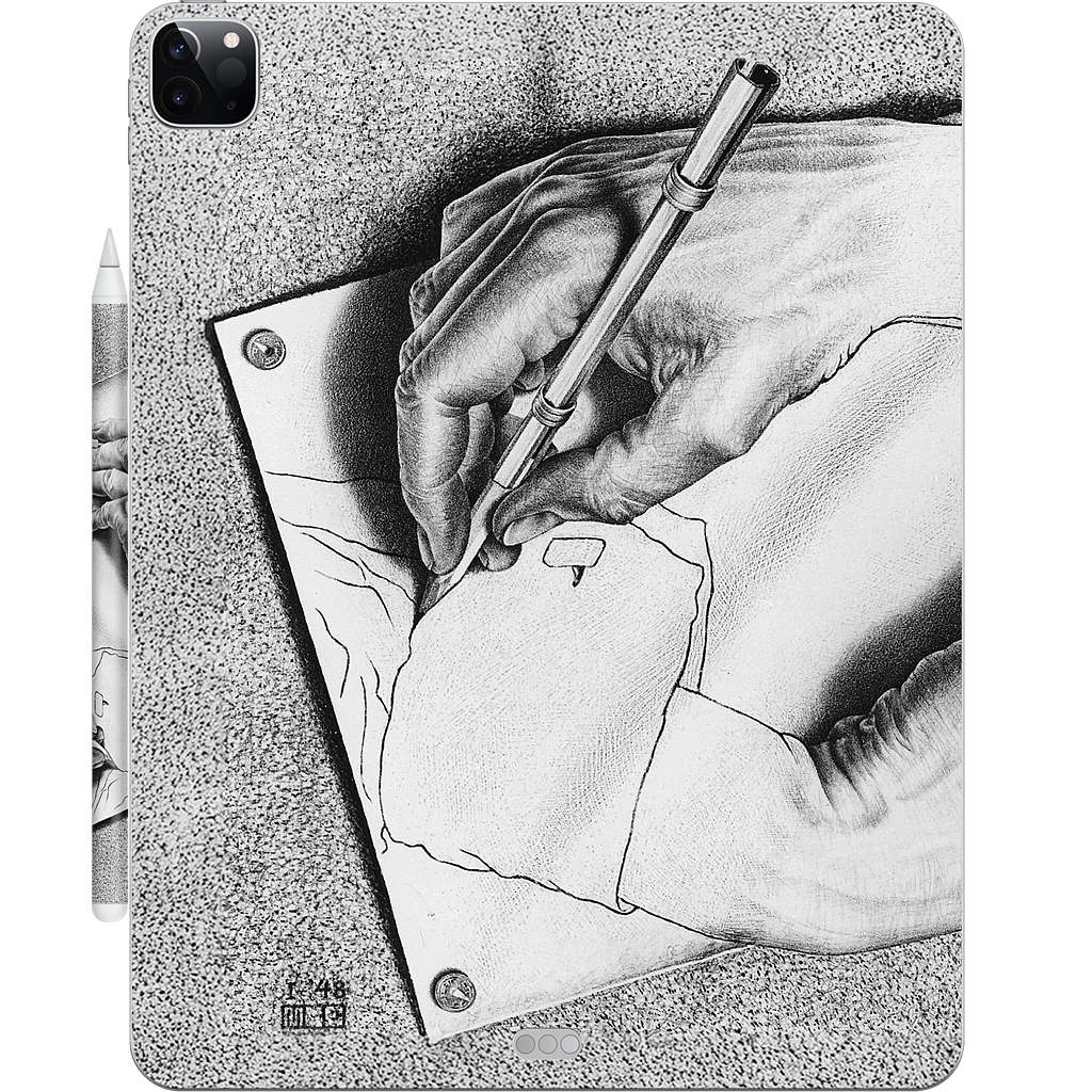 Drawing Hands iPad Skin