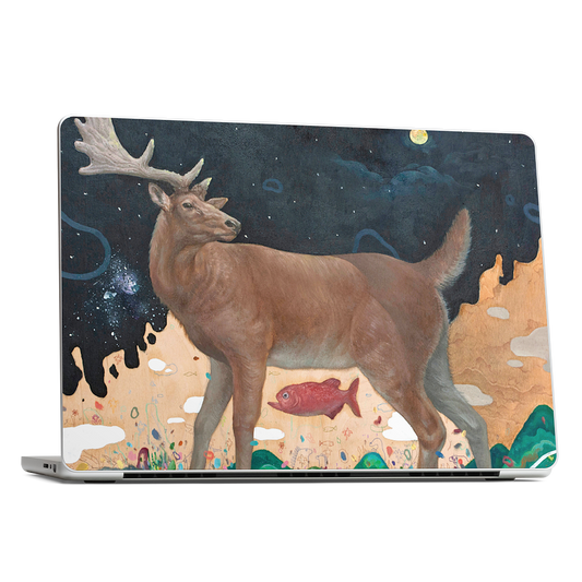 A Relieved Deer MacBook Skin