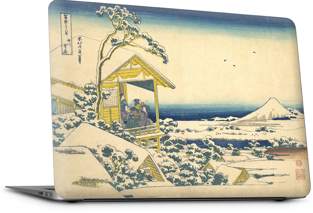 Morning After the Snow at Koishikawa in Edo (Koishikawa yuki no ashita) MacBook Skin