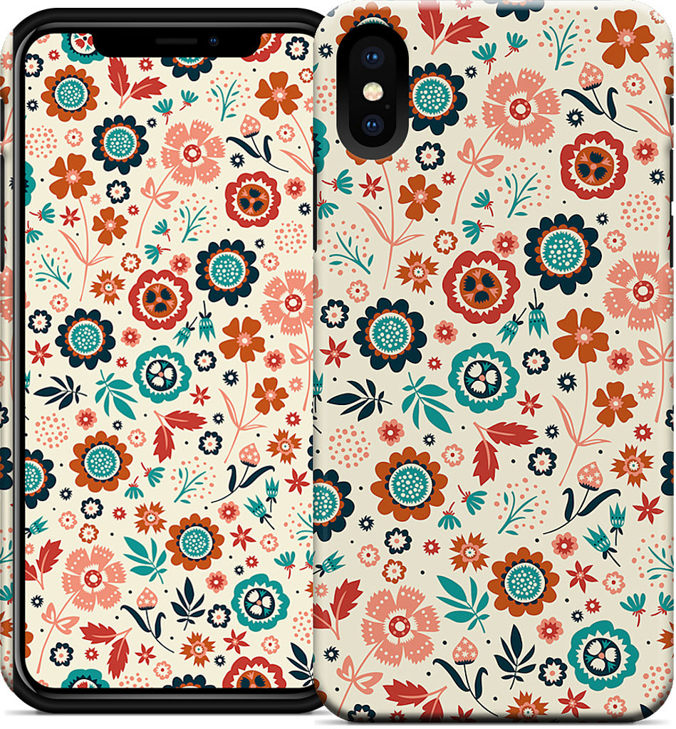 Folk Flowers iPhone Case