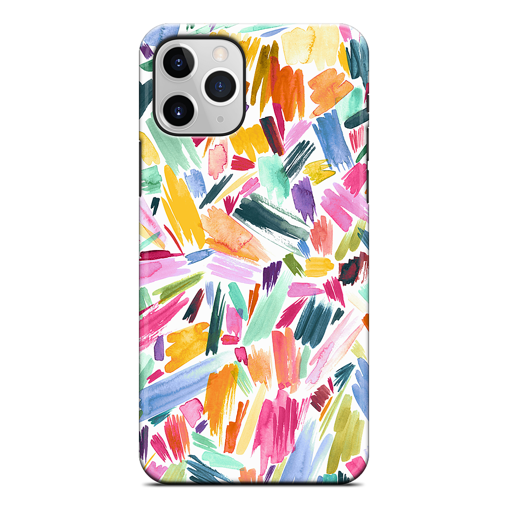 Colorful Abstract Strokes iPhone Case