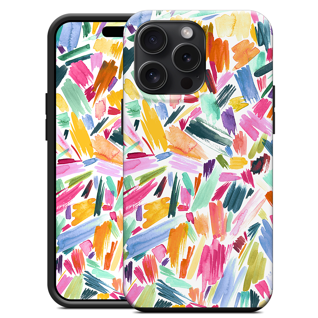 Colorful Abstract Strokes iPhone Case