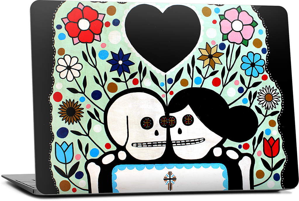 In The Garden With My Love MacBook Skin