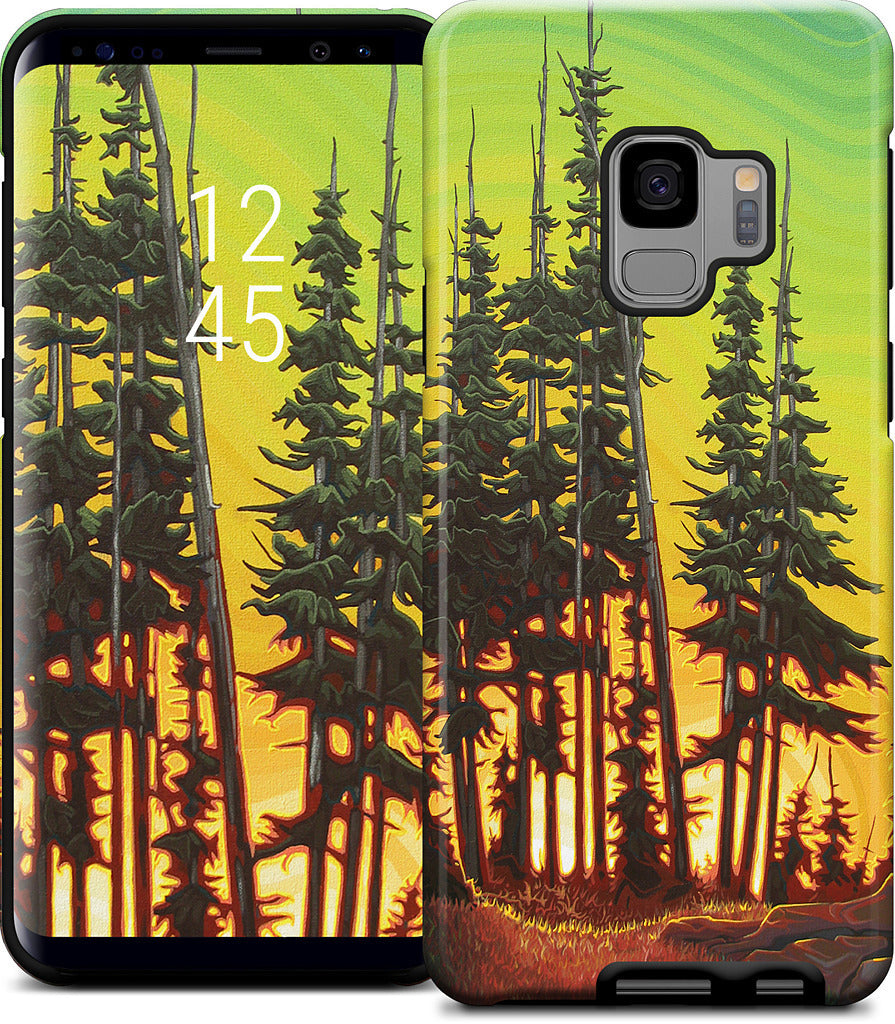 Green Skies At Night Samsung Case