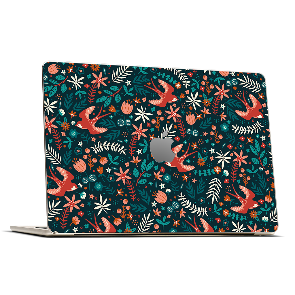 Flying Swallows MacBook Skin