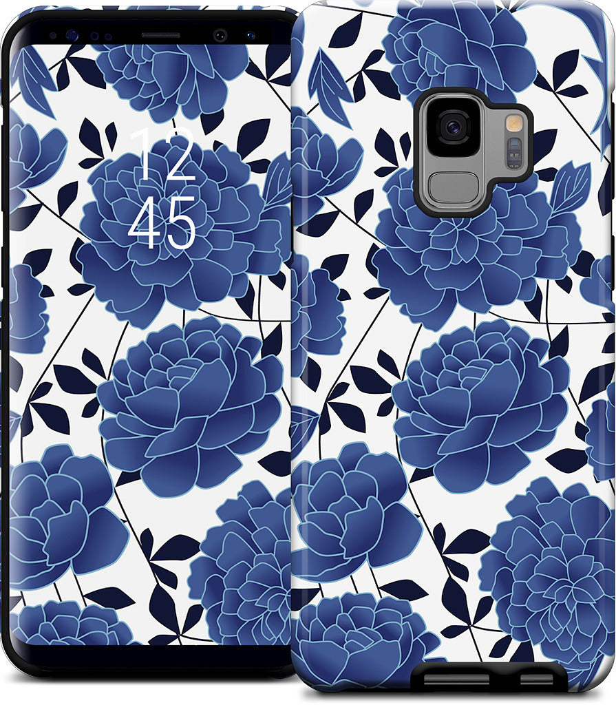 Blue flowers Samsung Case