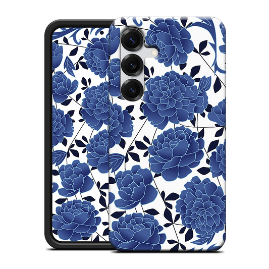 Blue flowers Samsung Case
