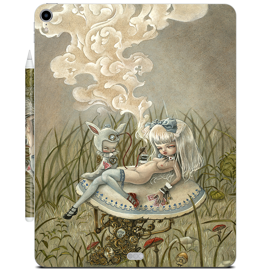 Alice and the Caterpillar iPad Skin