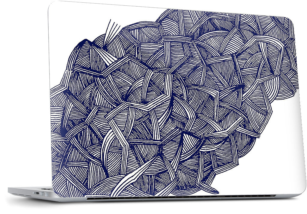 blue lines MacBook Skin