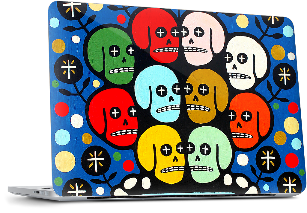 The Many Colors Of Death MacBook Skin