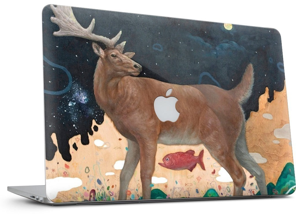 A Relieved Deer MacBook Skin