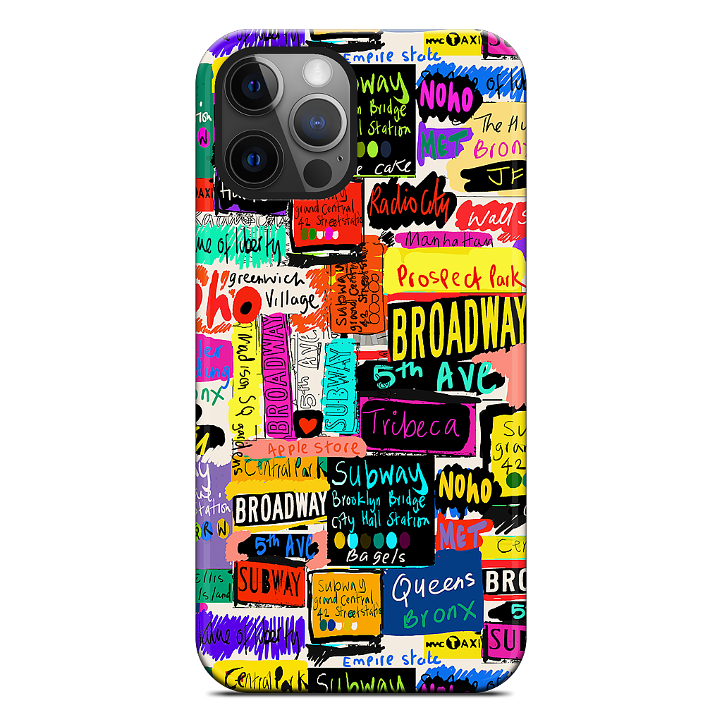NYC Words iPhone Case