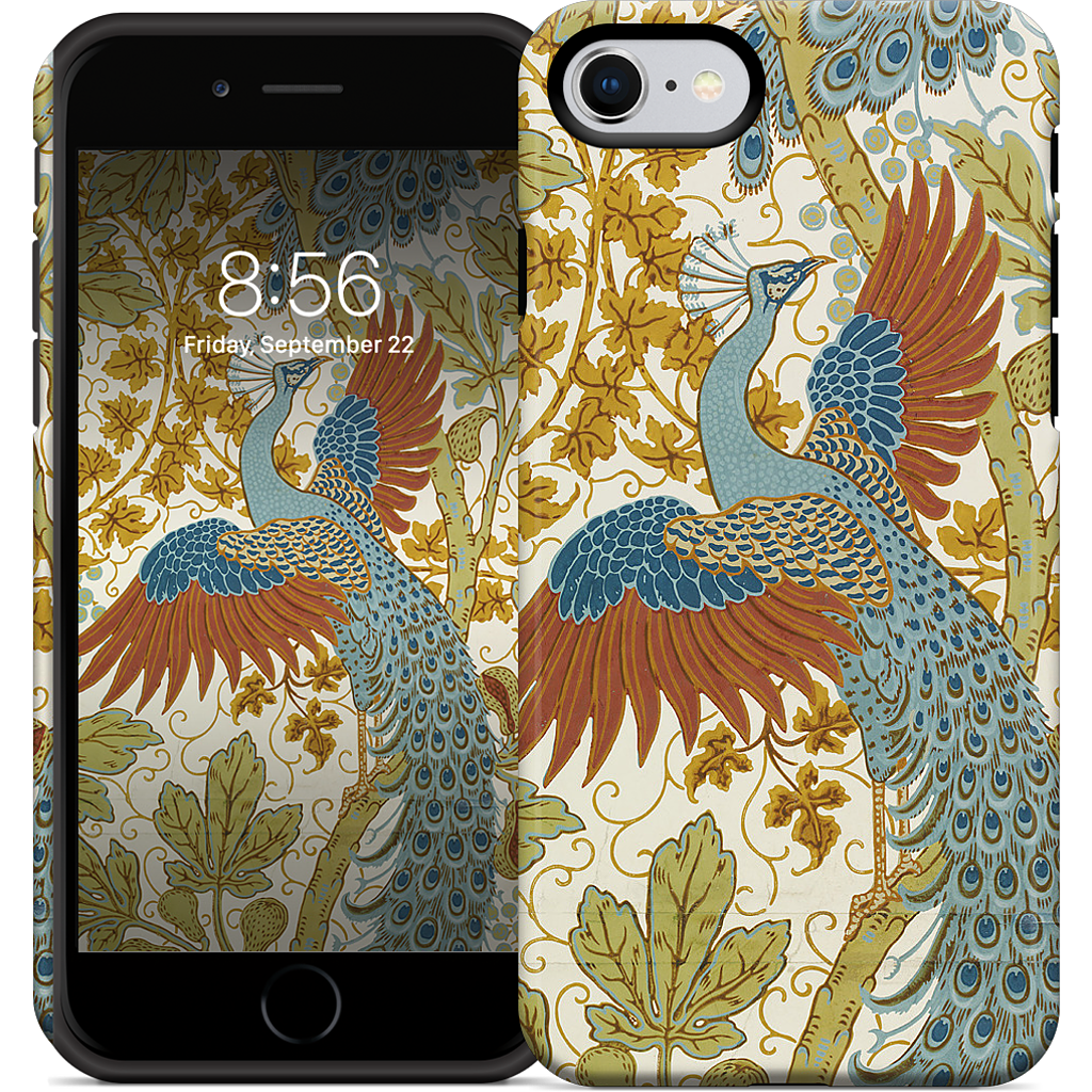 Fig and Peacock iPhone Case