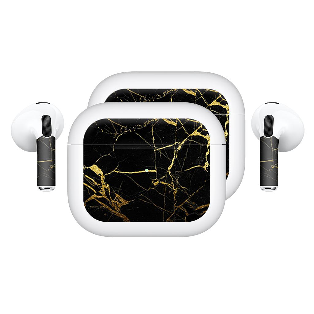 Black and Gold Marble AirPods