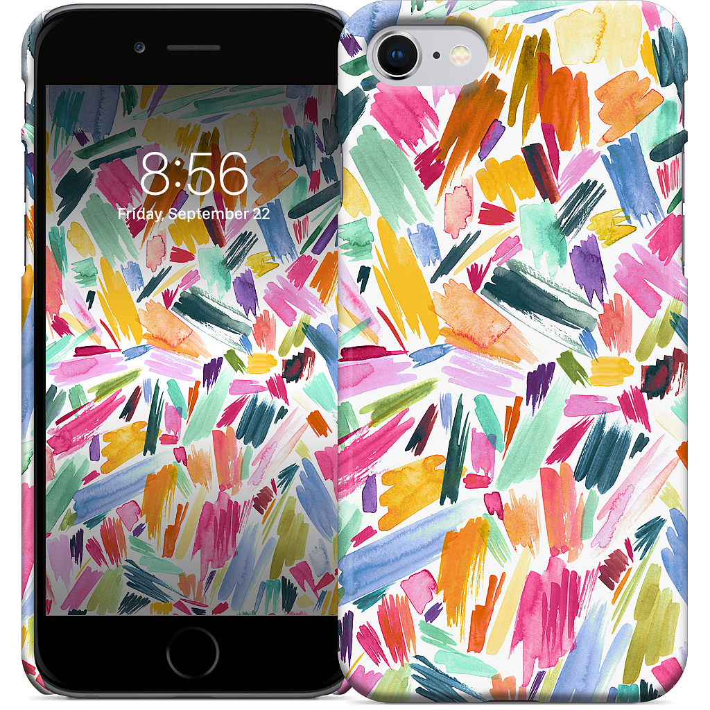 Colorful Abstract Strokes iPhone Case