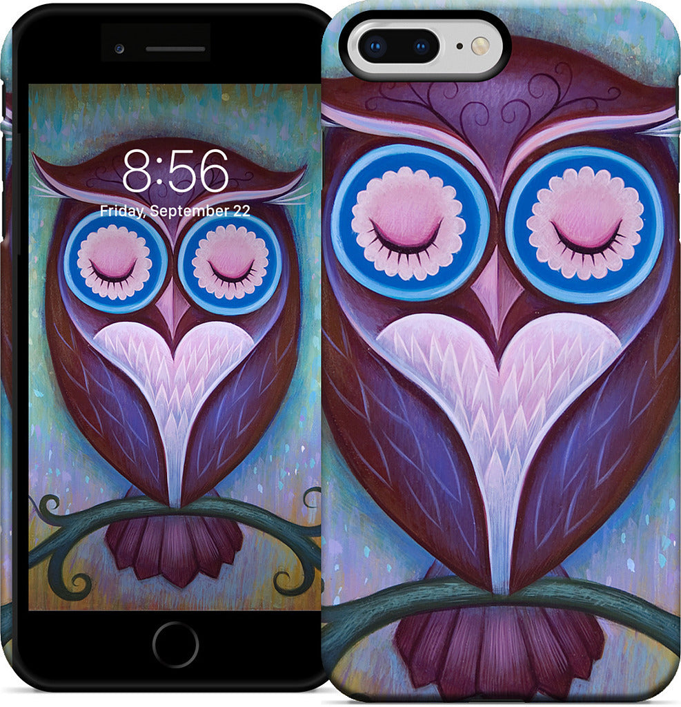 Sleepy Owl iPhone Case