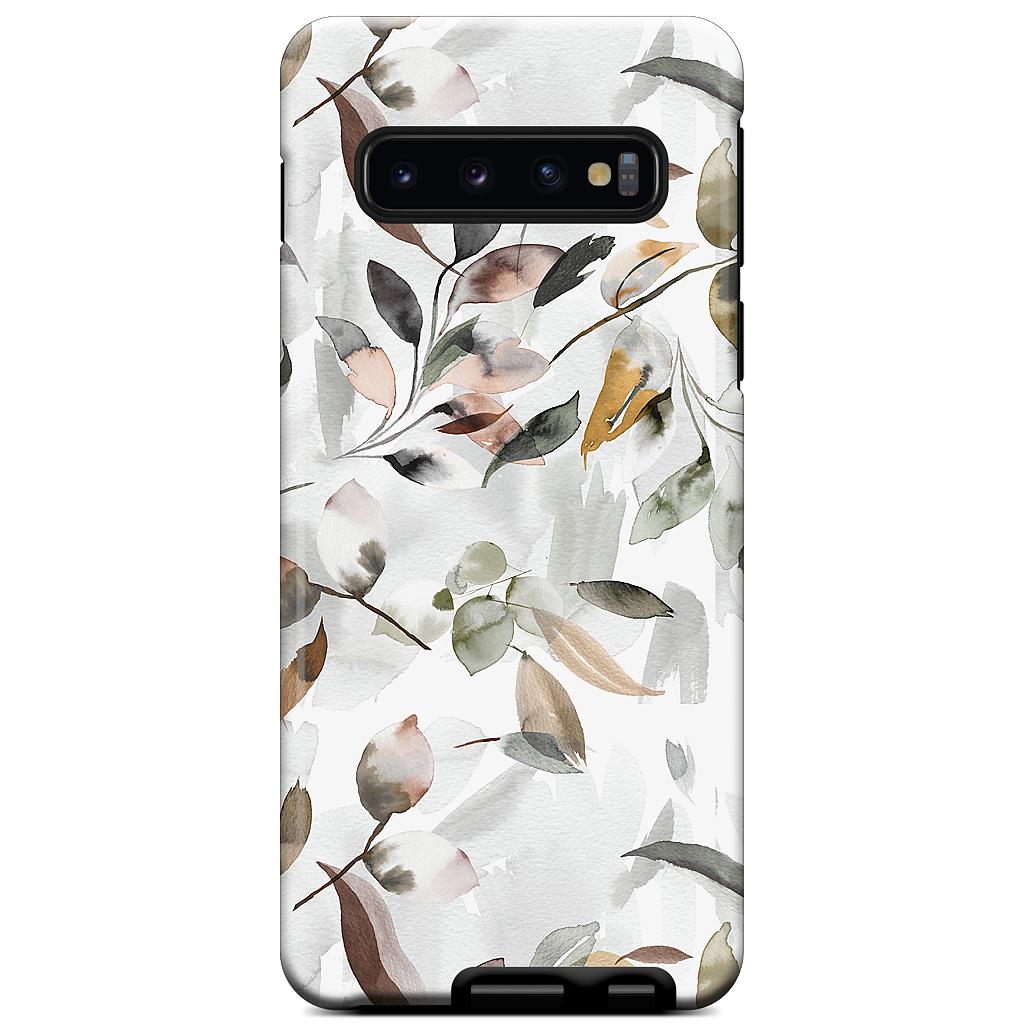 Watercolor Leaves Green Samsung Case