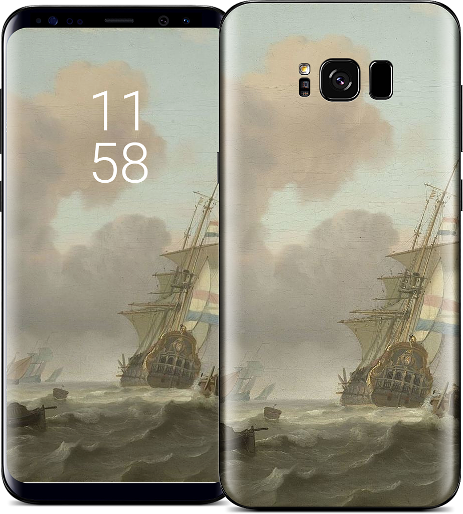 Ships in Choppy Sea Samsung Skin