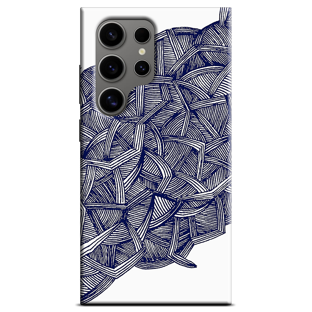 blue lines Samsung Case