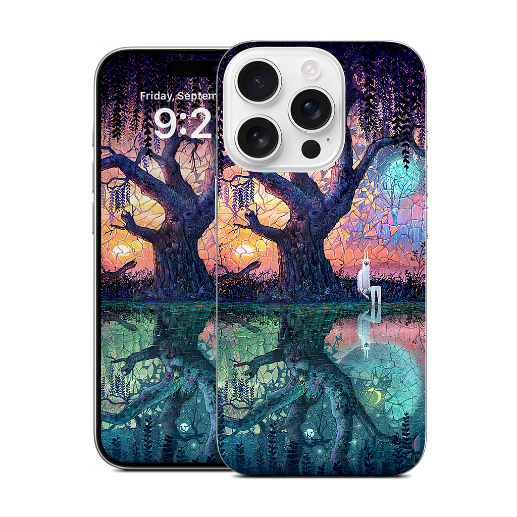 On the Banks of Broken Worlds iPhone Skin