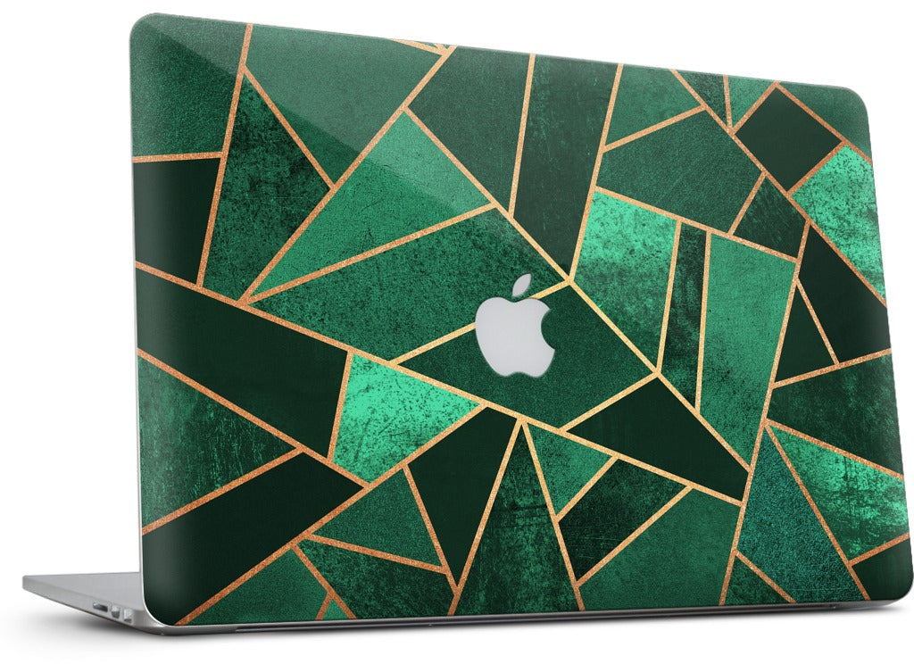 Emerald and Copper MacBook Skin