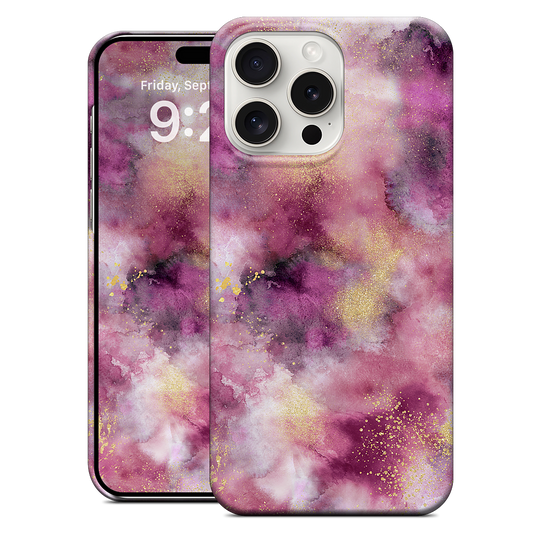 Watercolor Marble Pink Gold iPhone Case