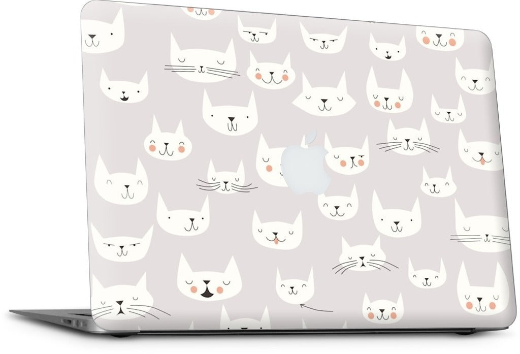 Cat Faces MacBook Skin