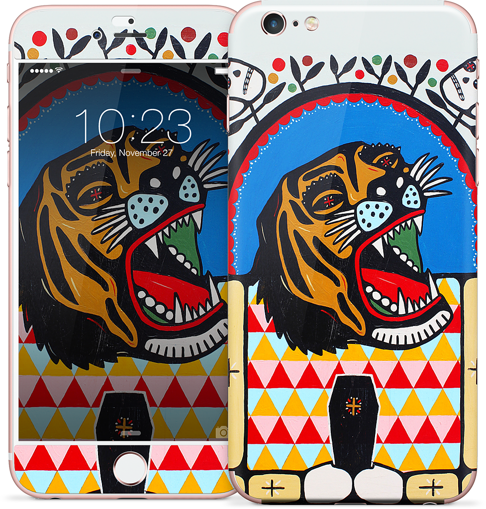 Tiger Coffin iPhone Skin