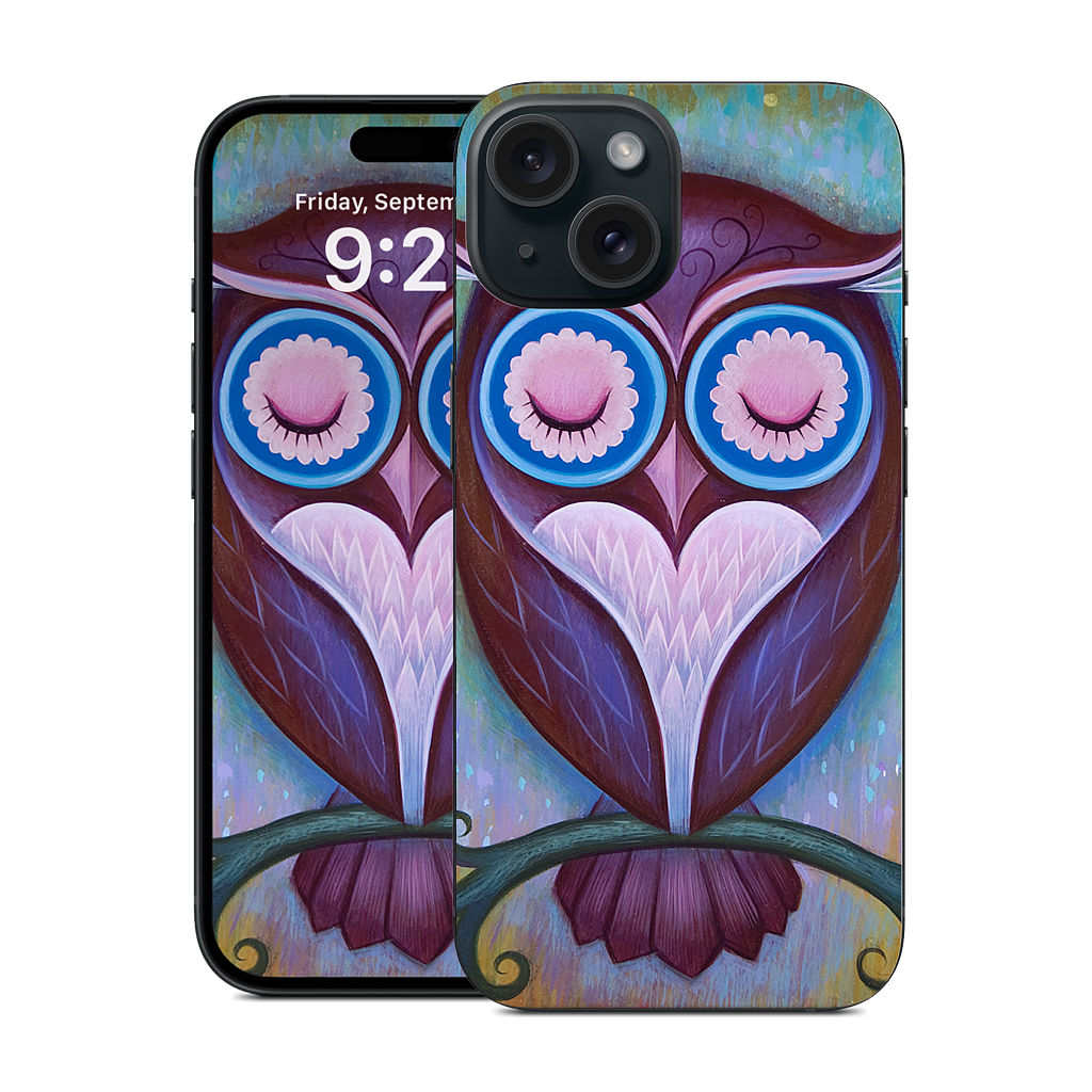 Sleepy Owl iPhone Skin