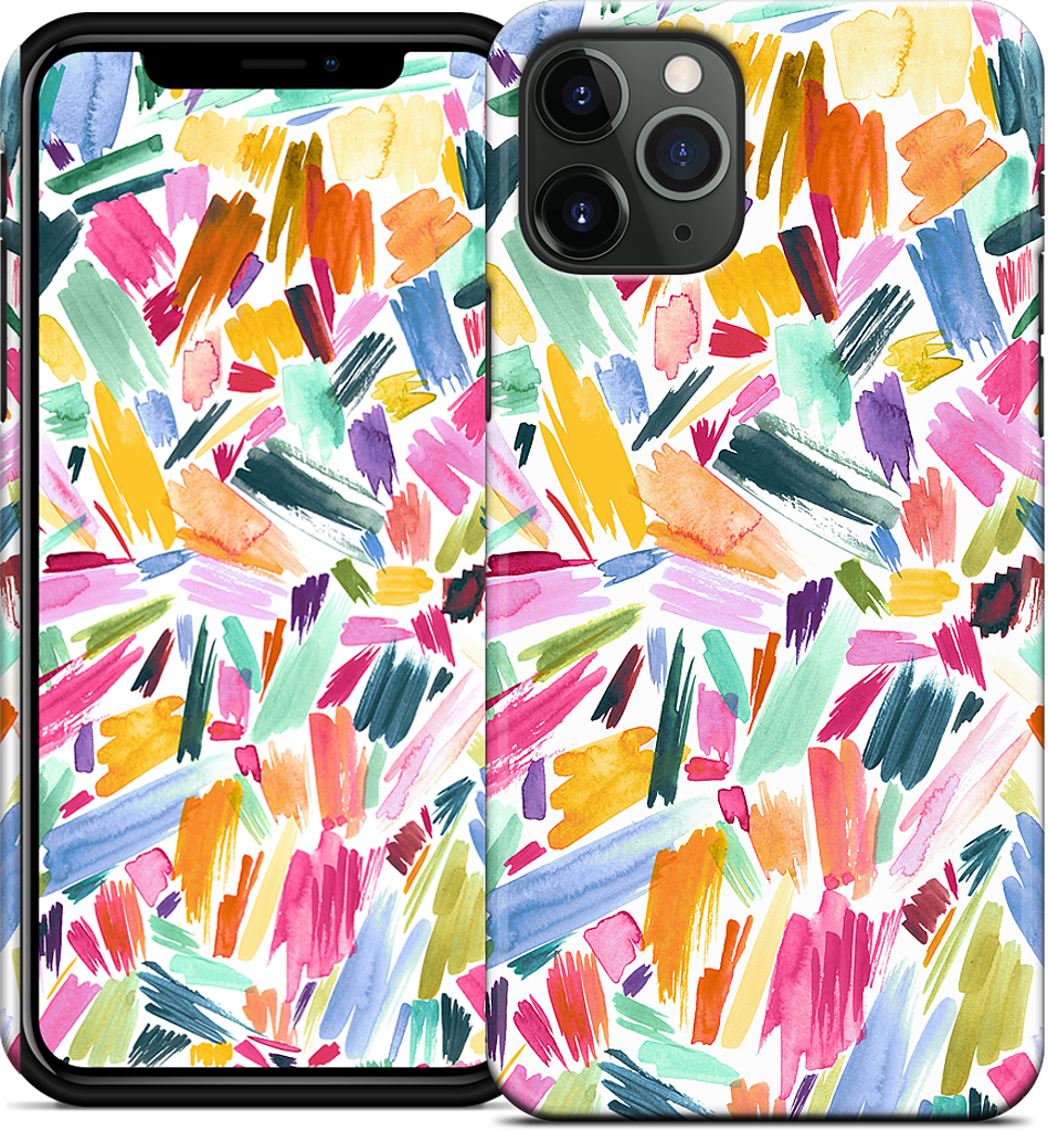 Colorful Abstract Strokes iPhone Case
