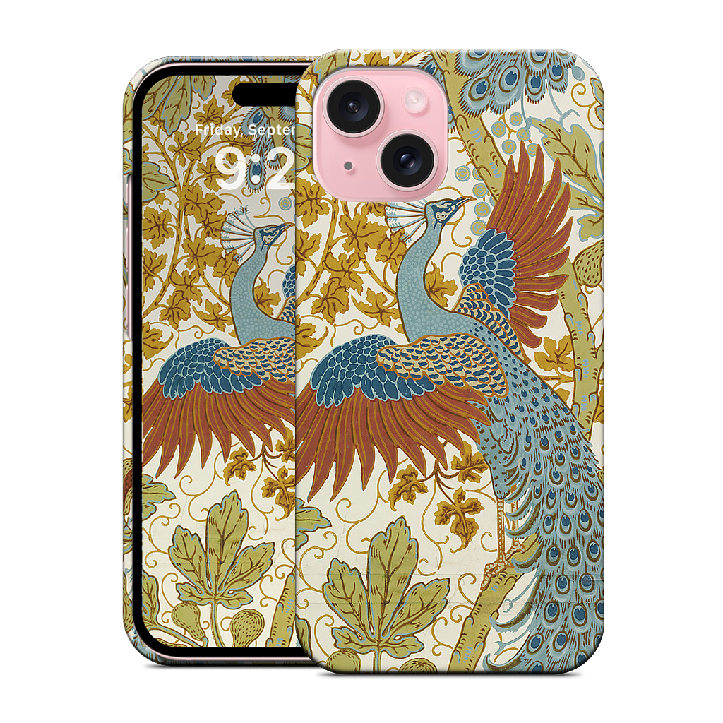 Fig and Peacock iPhone Case